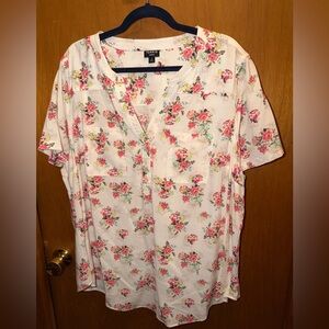 Torrid Floral Print harper blouse plus size 2X